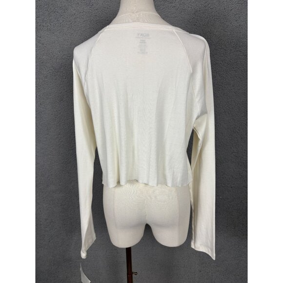 Roxy Women's Rainbow Palm Tree Long Sleeve Crop Top Shirt Medium Multicolor NWTs - Picture 5 of 8